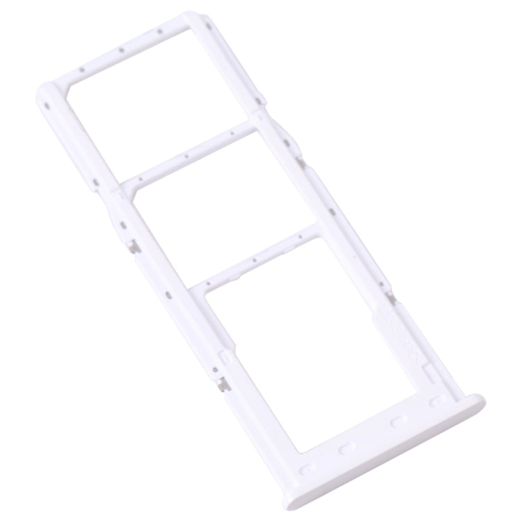 For Samsung Galaxy A13 SM-A135 Original SIM Card Tray + SIM Card Tray + Micro SD Card Tray (White)