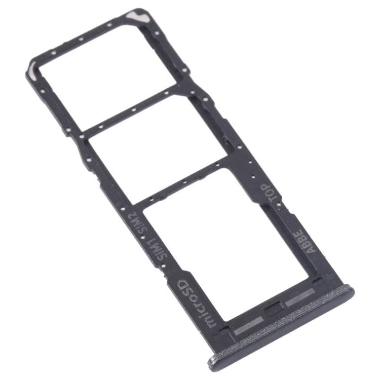 For Samsung Galaxy M23 SM-M236B Original SIM Card Tray + SIM Card Tray + Micro SD Card Tray (Black)