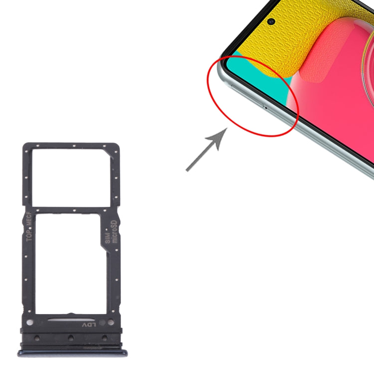 For Samsung Galaxy M53 SM-M536B Original SIM Card Tray + Micro SD Card Tray (Black) - free shipping - PMc TechLife - Order now!