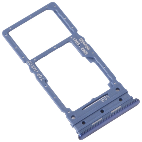 For Samsung Galaxy M53 SM-M536B Original SIM Card Tray + Micro SD Card Tray (Blue)