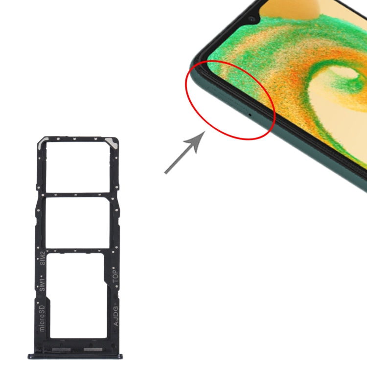 For Samsung Galaxy A04s SM-A047F Original SIM Card Tray + SIM Card Tray + Micro SD Card Tray (Black) - free shipping - PMc TechLife - Order now!
