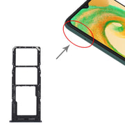For Samsung Galaxy A04s SM-A047F Original SIM Card Tray + SIM Card Tray + Micro SD Card Tray (Black)