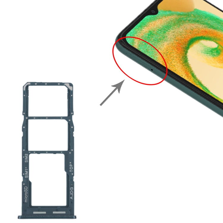 For Samsung Galaxy A04s SM-A047F Original SIM Card Tray + SIM Card Tray + Micro SD Card Tray (Green) - free shipping - PMc TechLife - Order now!