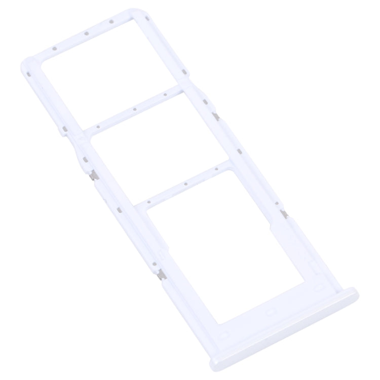For Samsung Galaxy A04s SM-A047F Original SIM Card Tray + SIM Card Tray + Micro SD Card Tray (White)