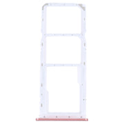 For Samsung Galaxy A04 SM-A045F Original SIM Card Tray + SIM Card Tray + Micro SD Card Tray (Pink)