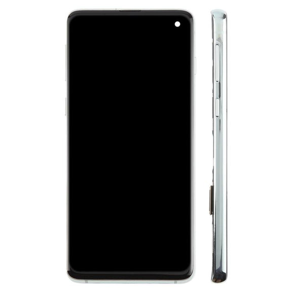 For Samsung Galaxy S10 4G SM-G973F 6.05 inch TFT LCD Screen Digitizer Full Assembly with Frame, Not Supporting Fingerprint Identification(Green)