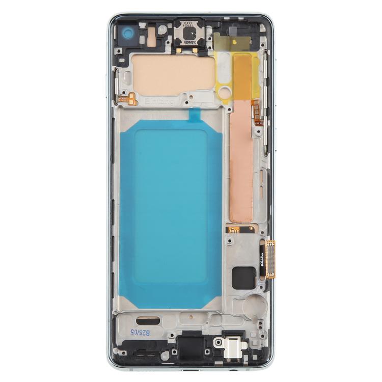 For Samsung Galaxy S10 4G SM-G973F 6.05 inch TFT LCD Screen Digitizer Full Assembly with Frame, Not Supporting Fingerprint Identification(Green)
