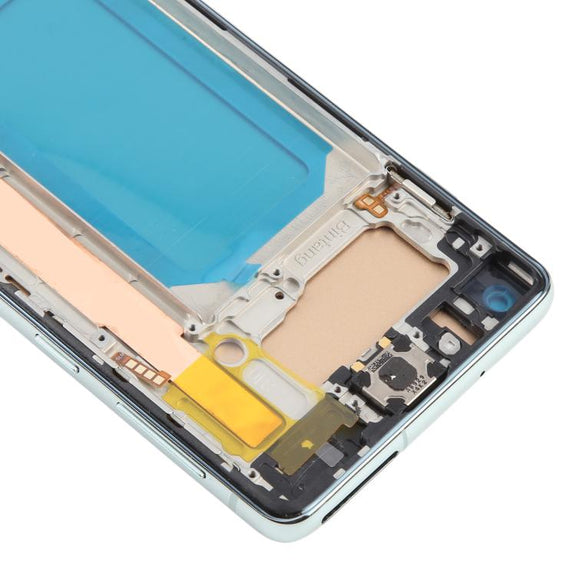 For Samsung Galaxy S10 4G SM-G973F 6.05 inch TFT LCD Screen Digitizer Full Assembly with Frame, Not Supporting Fingerprint Identification(Green)