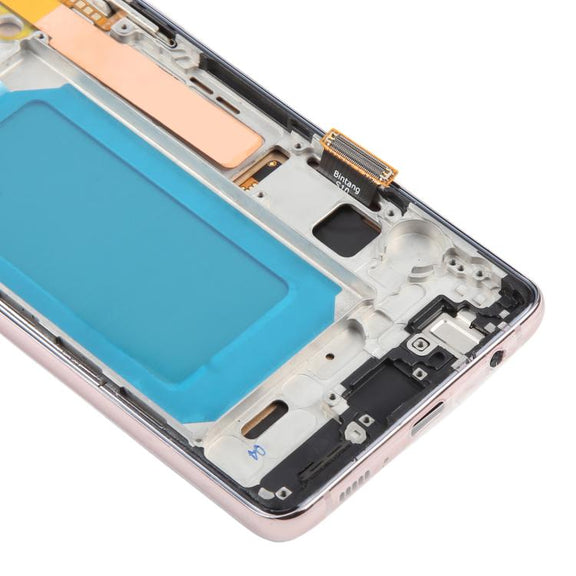 For Samsung Galaxy S10 4G SM-G973F 6.05 inch TFT LCD Screen Digitizer Full Assembly with Frame, Not Supporting Fingerprint Identification(Gold)