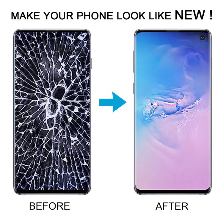 For Samsung Galaxy S10 4G SM-G973F 6.05 inch TFT LCD Screen Digitizer Full Assembly with Frame, Not Supporting Fingerprint Identification(Blue)