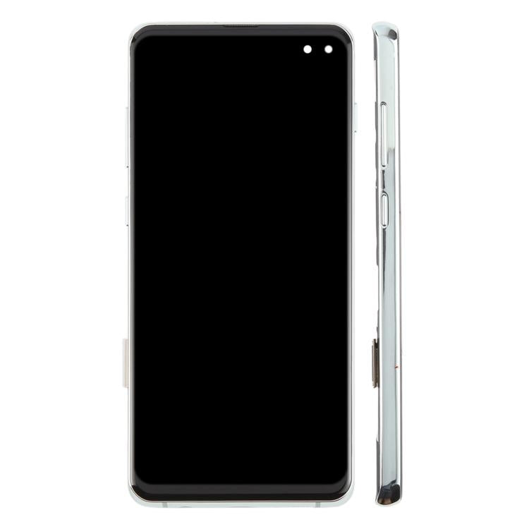 For Samsung Galaxy S10+ SM-G975F 6.38 inch TFT LCD Screen Digitizer Full Assembly with Frame, Not Supporting Fingerprint Identification(Green)