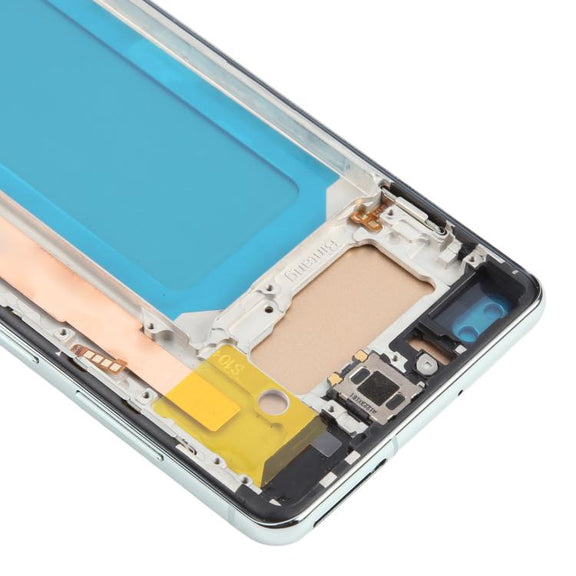 For Samsung Galaxy S10+ SM-G975F 6.38 inch TFT LCD Screen Digitizer Full Assembly with Frame, Not Supporting Fingerprint Identification(Green)