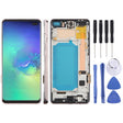 For Samsung Galaxy S10+ SM-G975F 6.38 inch TFT LCD Screen Digitizer Full Assembly with Frame, Not Supporting Fingerprint Identification(Gold) - free shipping - PMC TechLife - Order now!