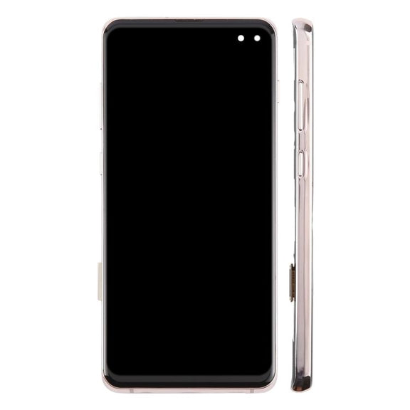 For Samsung Galaxy S10+ SM-G975F 6.38 inch TFT LCD Screen Digitizer Full Assembly with Frame, Not Supporting Fingerprint Identification(Gold)