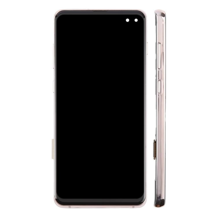 For Samsung Galaxy S10+ SM-G975F 6.38 inch TFT LCD Screen Digitizer Full Assembly with Frame, Not Supporting Fingerprint Identification(Gold)