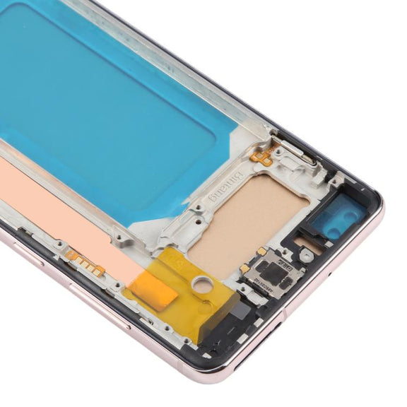 For Samsung Galaxy S10+ SM-G975F 6.38 inch TFT LCD Screen Digitizer Full Assembly with Frame, Not Supporting Fingerprint Identification(Gold)