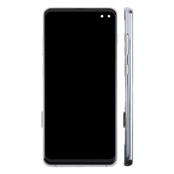 For Samsung Galaxy S10+ SM-G975F 6.38 inch TFT LCD Screen Digitizer Full Assembly with Frame, Not Supporting Fingerprint Identification(Blue)