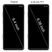 For Samsung Galaxy S10+ SM-G975F 6.38 inch TFT LCD Screen Digitizer Full Assembly with Frame, Not Supporting Fingerprint Identification(Gold)