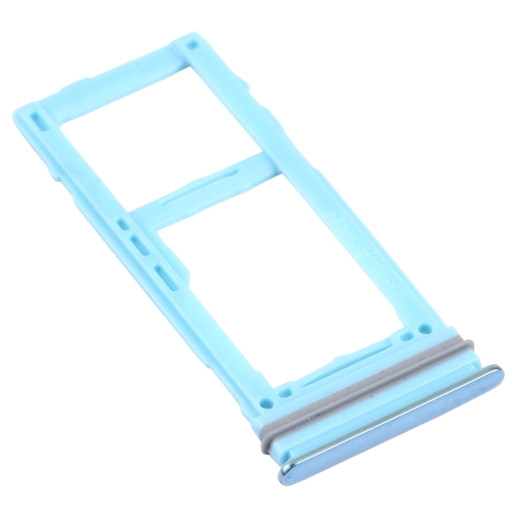 For Samsung Galaxy A72 SM-A725 SIM Card Tray + SIM Card Tray / Micro SD Card Tray (Blue)