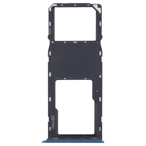 For Samsung Galaxy A03s SM-A037U Original SIM Card Tray + Micro SD card tray (Blue)