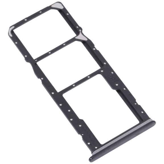 For Samsung Galaxy A04 Core SM-A042F Original SIM Card Tray + SIM Card Tray + Micro SD card tray(Black)