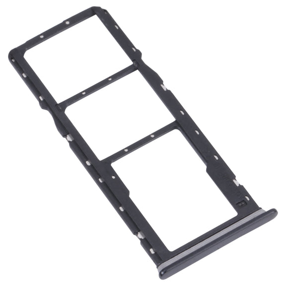 For Samsung Galaxy A04 Core SM-A042F Original SIM Card Tray + SIM Card Tray + Micro SD card tray(Black)
