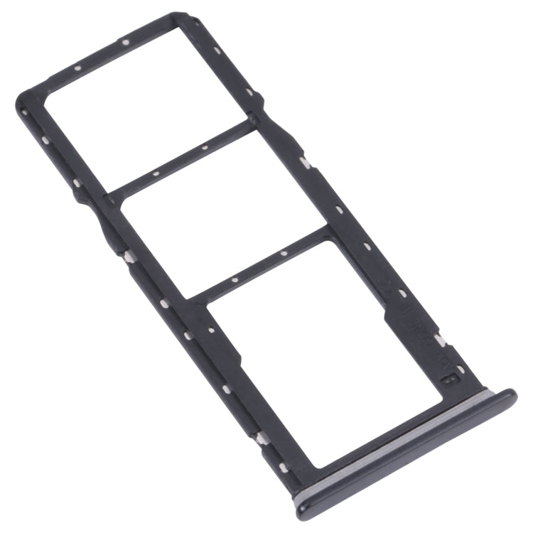 For Samsung Galaxy A04 Core SM-A042F Original SIM Card Tray + SIM Card Tray + Micro SD card tray(Black)