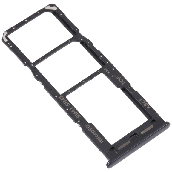 For Samsung Galaxy A23 5G SM-A236B Original SIM Card Tray + SIM Card Tray + Micro SD card tray (Black)