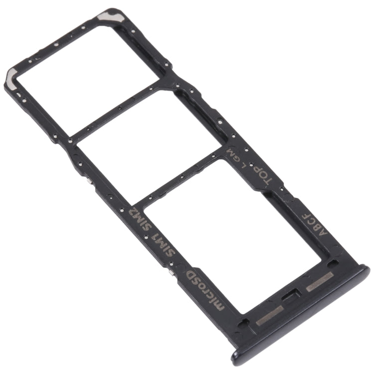 For Samsung Galaxy A23 5G SM-A236B Original SIM Card Tray + SIM Card Tray + Micro SD card tray (Black)