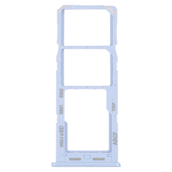 For Samsung Galaxy A23 5G SM-A236B Original SIM Card Tray + SIM Card Tray + Micro SD card tray (Blue)