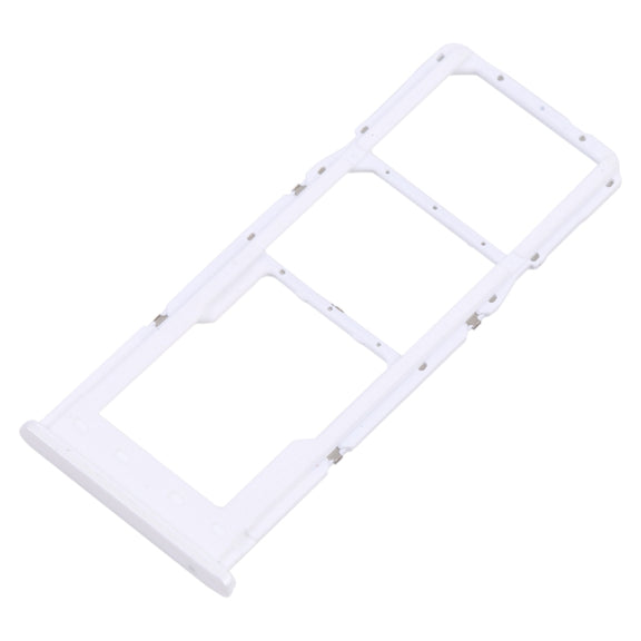 For Samsung Galaxy A23 5G SM-A236B Original SIM Card Tray + SIM Card Tray + Micro SD card tray (White)