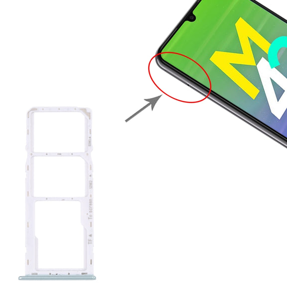 For Samsung Galaxy M42 5G SM-A436B Original SIM Card Tray + SIM Card Tray + Micro SD card tray (Green)