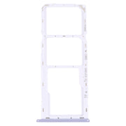 For Samsung Galaxy M42 5G SM-A436B Original SIM Card Tray + SIM Card Tray + Micro SD card tray (Purple)