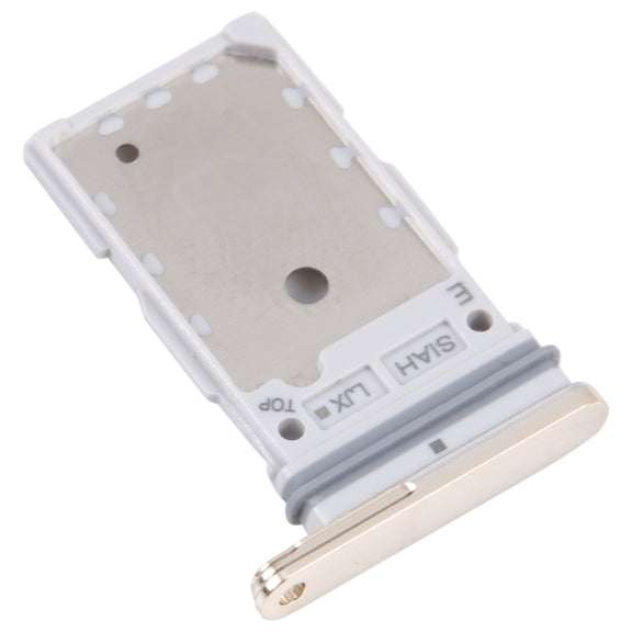 For Samsung Galaxy S23 Ultra SM-S918B Original SIM Card Tray + SIM Card Tray(Gold)