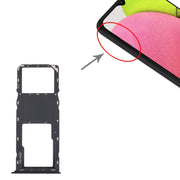 For Samsung Galaxy A03s SM-A037U Original SIM Card Tray + Micro SD card tray (Black)