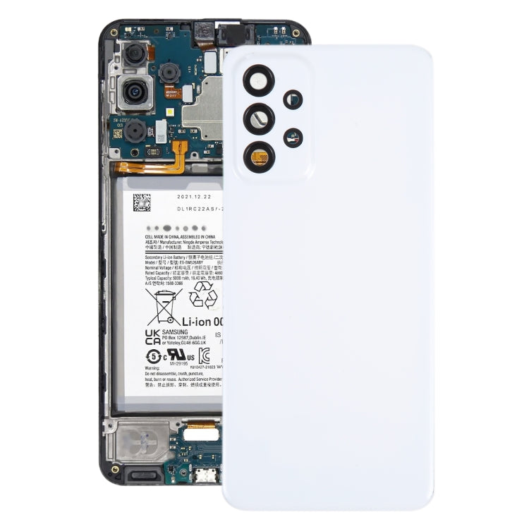 For Samsung Galaxy A23 5G SM-A236A Original Battery Back Cover with Camera Lens Cover(White) - free shipping - PMc TechLife - Order now!