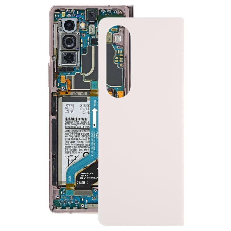 For Samsung Galaxy Z Fold4 SM-F936B Battery Back Cover with Camera Lens Cover(Beige) - free shipping - PMc TechLife - Order now!