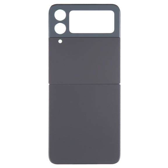 For Samsung Galaxy Z Flip4 SM-F721B Battery Back Cover with Camera Lens Cover(Black)