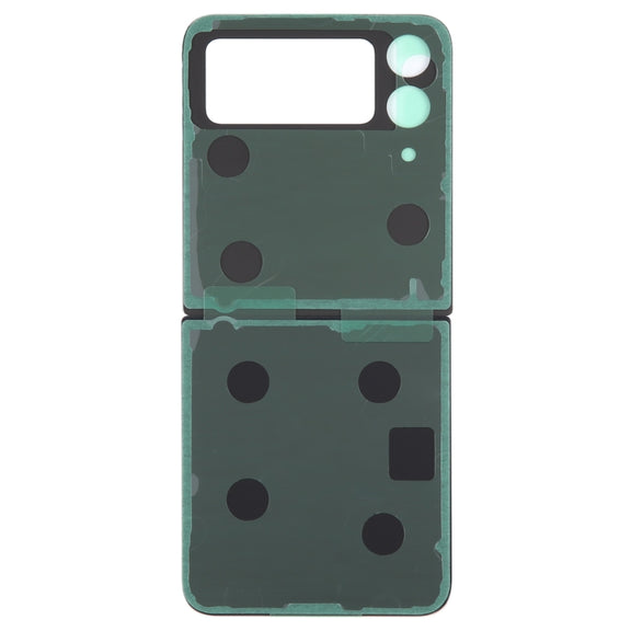 For Samsung Galaxy Z Flip4 SM-F721B Battery Back Cover with Camera Lens Cover(Black)