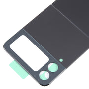 For Samsung Galaxy Z Flip4 SM-F721B Battery Back Cover with Camera Lens Cover(Black)