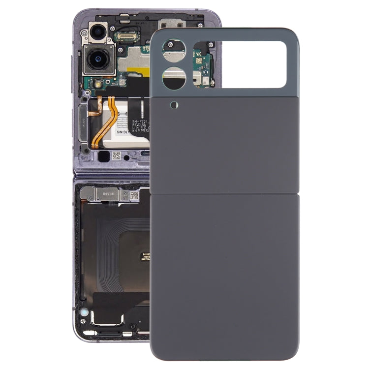 For Samsung Galaxy Z Flip4 SM-F721B Battery Back Cover with Camera Lens Cover(Black) - free shipping - PMc TechLife - Order now!
