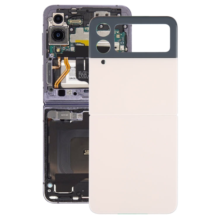 For Samsung Galaxy Z Flip4 SM-F721B Battery Back Cover with Camera Lens Cover(Gold) - free shipping - PMc TechLife - Order now!