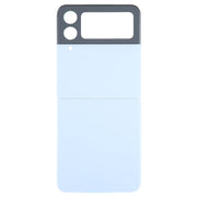 For Samsung Galaxy Z Flip4 SM-F721B Battery Back Cover with Camera Lens Cover(Blue)