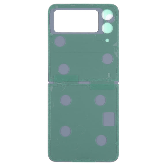 For Samsung Galaxy Z Flip4 SM-F721B Battery Back Cover with Camera Lens Cover(Blue)