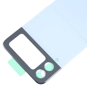 For Samsung Galaxy Z Flip4 SM-F721B Battery Back Cover with Camera Lens Cover(Blue)