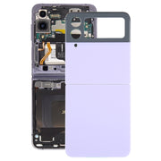 For Samsung Galaxy Z Flip4 SM-F721B Battery Back Cover with Camera Lens Cover(Purple)