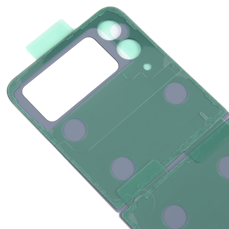 For Samsung Galaxy Z Flip4 SM-F721B Battery Back Cover with Camera Lens Cover(Purple)