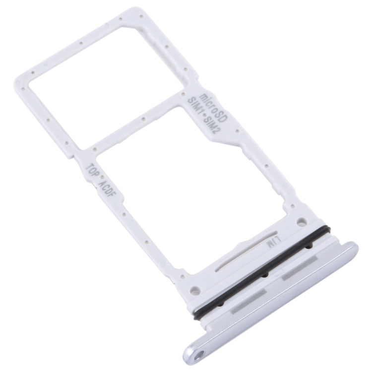 For Samsung Galaxy A34 SM-A346 Original SIM Card Tray + SIM / Micro SD Card Tray (Silver)