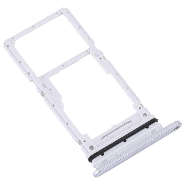 For Samsung Galaxy A34 SM-A346 Original SIM Card Tray + SIM / Micro SD Card Tray (Silver)