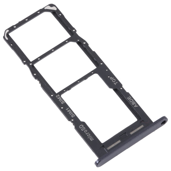 For Samsung Galaxy A24 SM-A245 Original SIM Card Tray + SIM Card Tray + Micro SD Card Tray (Black)